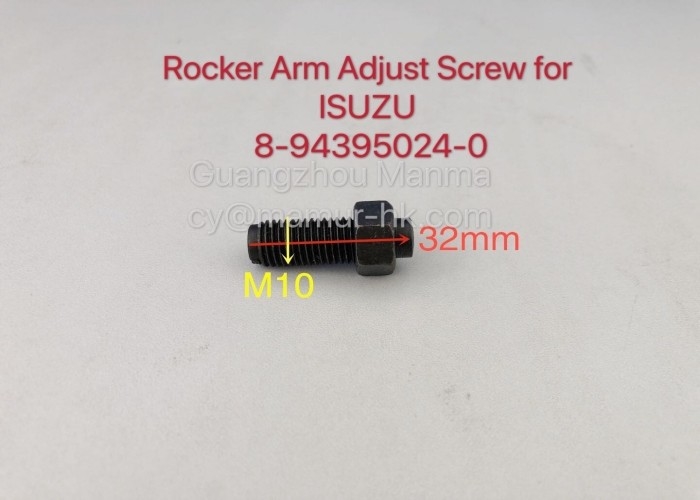 Rocker Arm Adjust Screw ISUZU Engine Parts For 4HK1 8-94395024-0